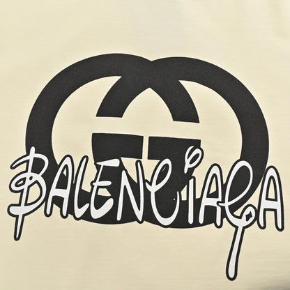 T-shirt Gucci x Balenciaga Hacker Project (Crème)