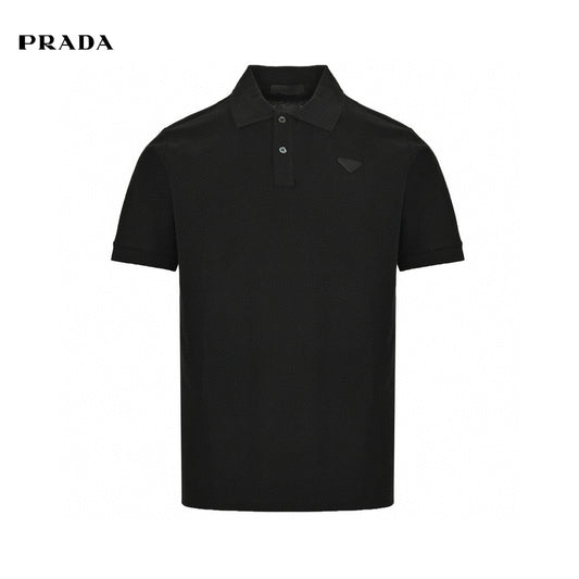 Polo noir classique Prada 