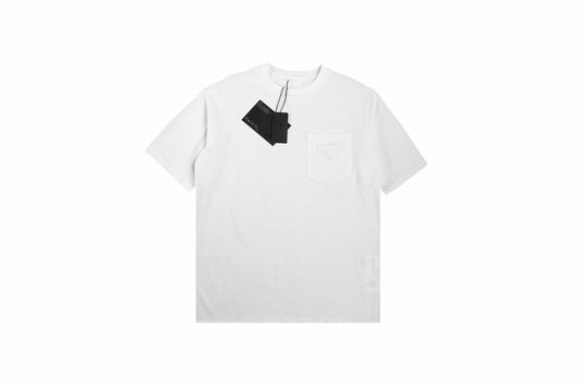 T-shirt Prada à poche logo (blanc)