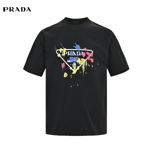 T-shirt Prada - Logo éclaboussures de peinture