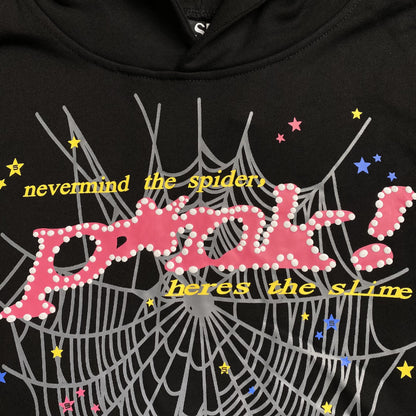 SP5DER R*NK SWEAT À CAPUCHE NOIR