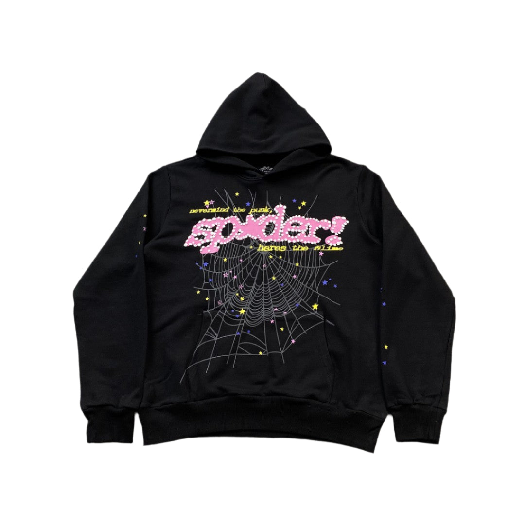 SP5DER P*NK V2 SWEAT À CAPUCHE NOIR