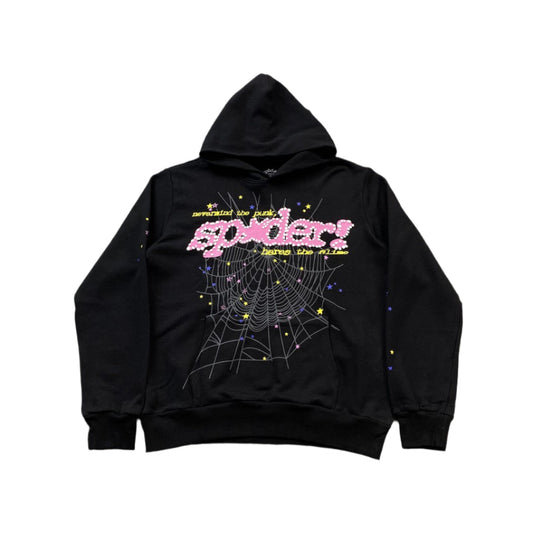 SP5DER P*NK V2 SWEAT À CAPUCHE NOIR