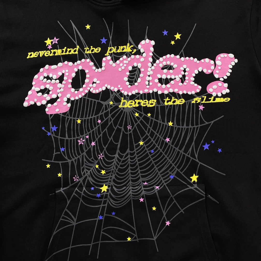 SP5DER P*NK V2 SWEAT À CAPUCHE NOIR