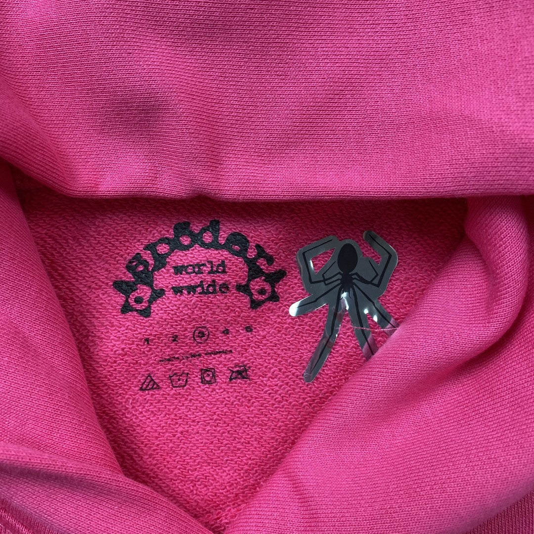 SP5DER P*NK V2 SWEAT À CAPUCHE ROSE