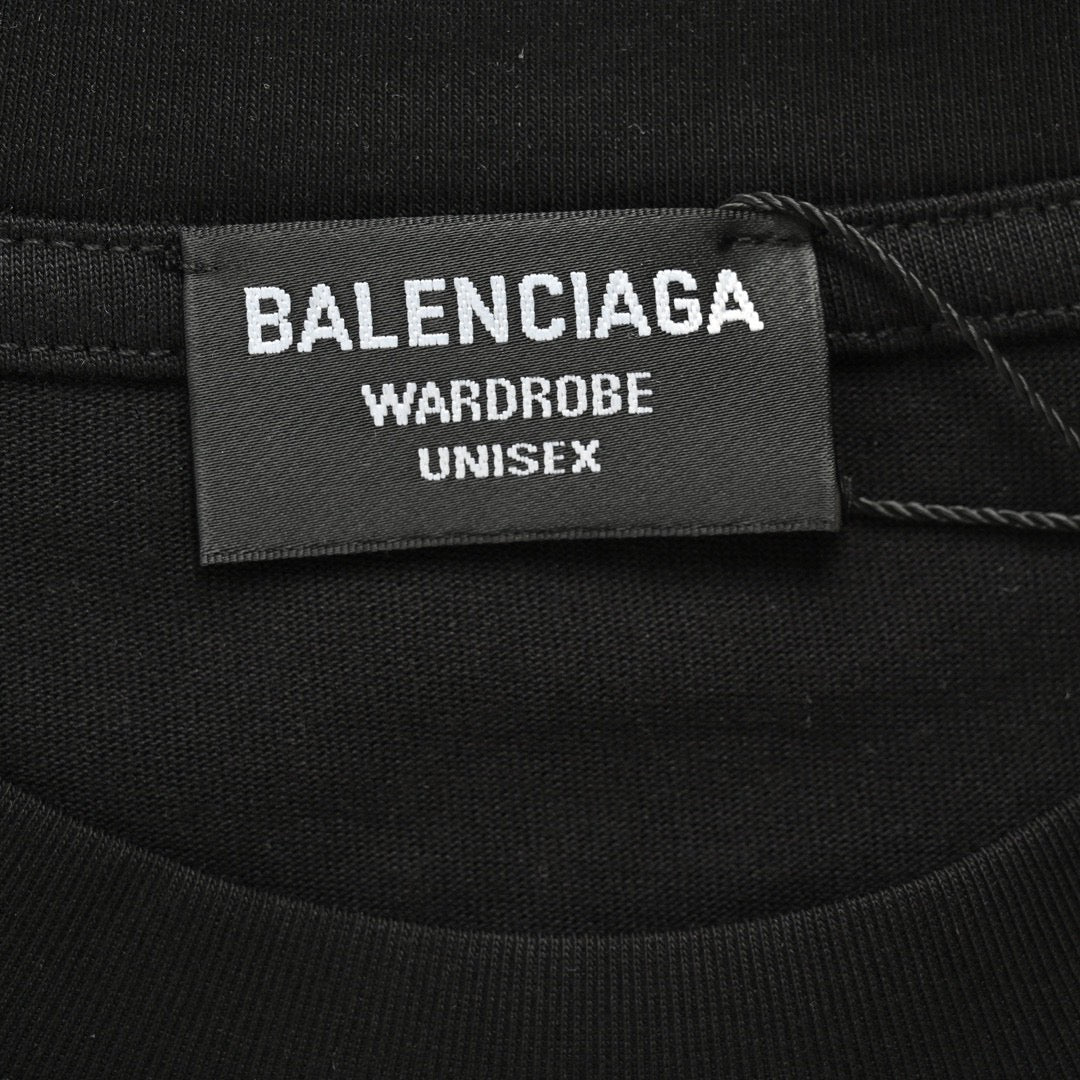 T-shirt noir Balenciaga 1917