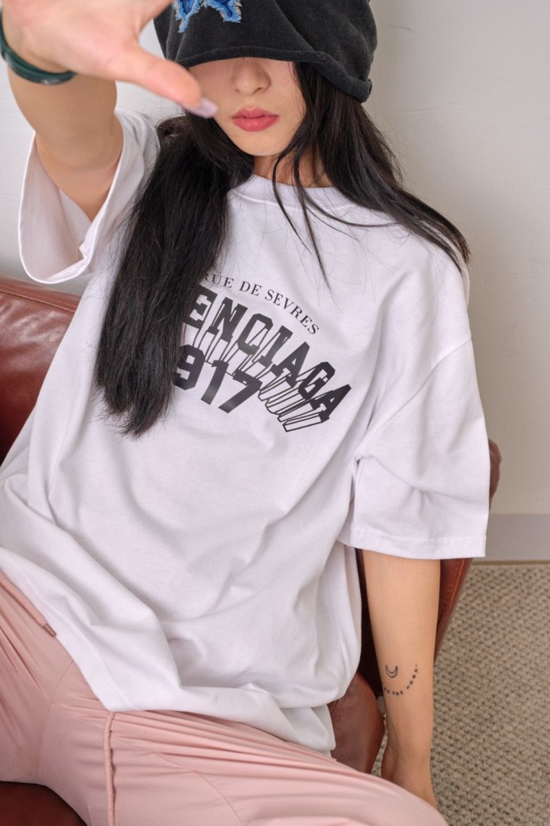 T-shirt blanc Balenciaga 1917