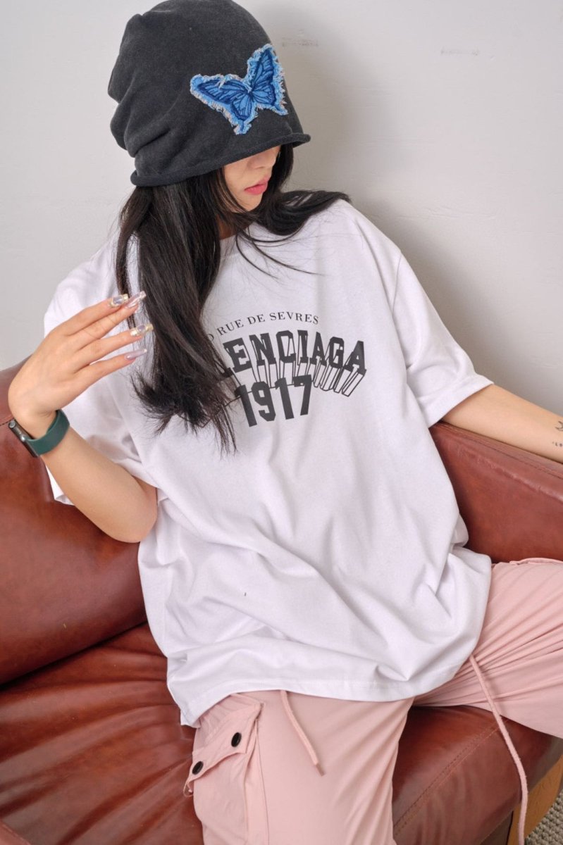 T-shirt blanc Balenciaga 1917