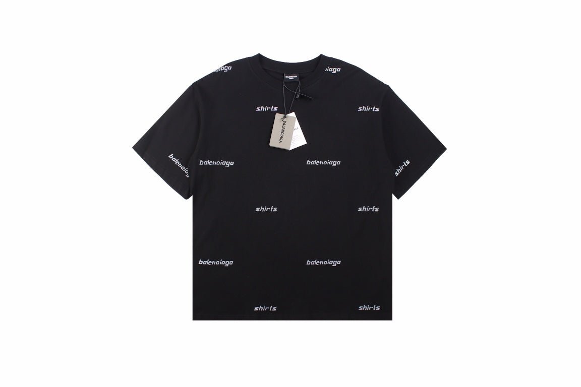 T-shirt Balenciaga à logo imprimé intégral