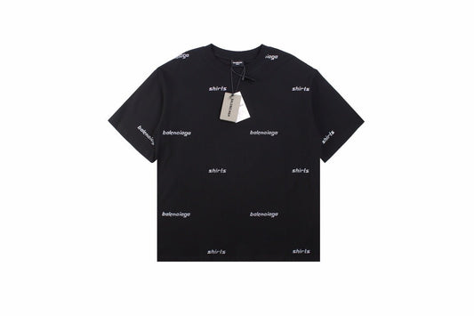 T-shirt Balenciaga à logo imprimé intégral