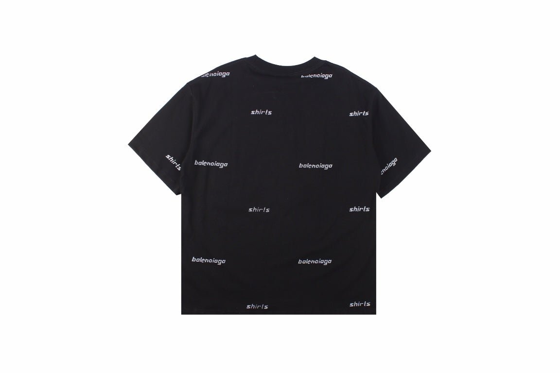 T-shirt Balenciaga à logo imprimé intégral