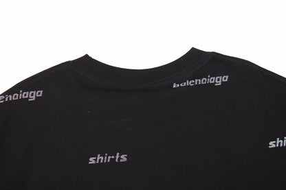 T-shirt Balenciaga à logo imprimé intégral