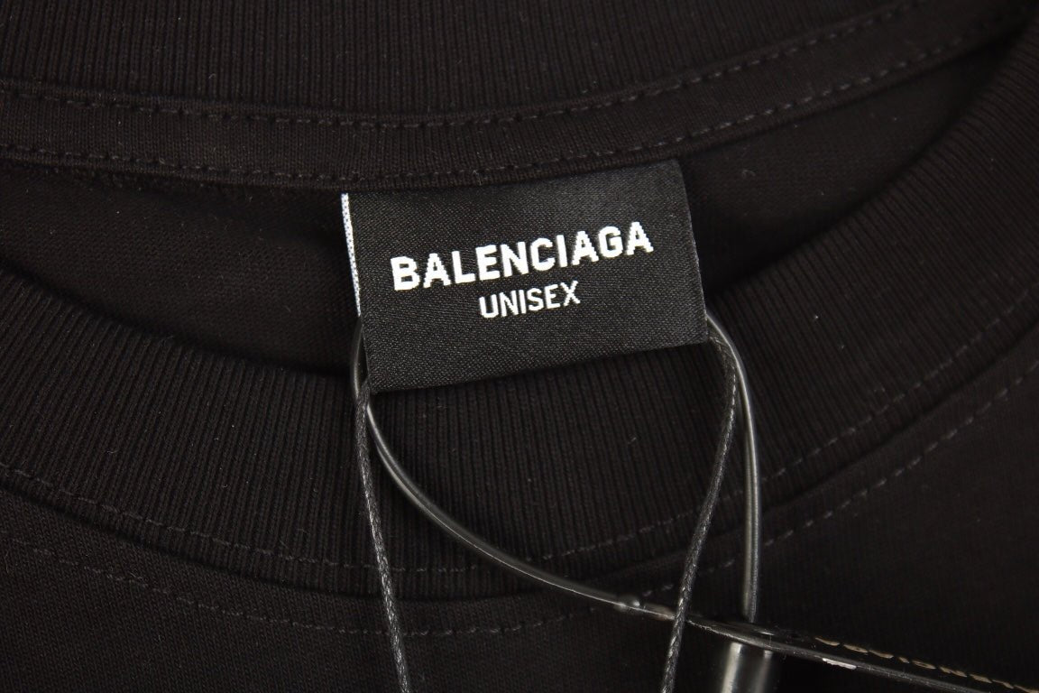 T-shirt Balenciaga à logo imprimé intégral