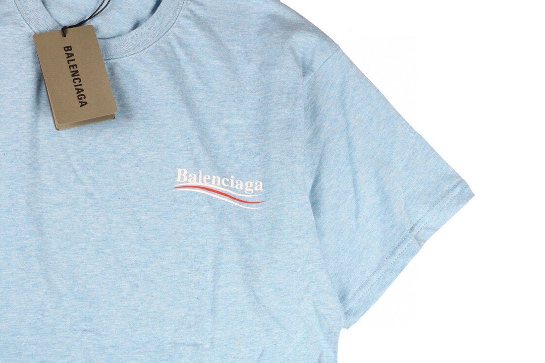 T-shirt Balenciaga à logo basique - Bleu clair