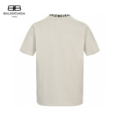 T-shirt beige Balenciaga à motif abstrait