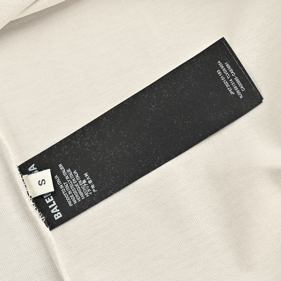 T-shirt beige Balenciaga à motif abstrait