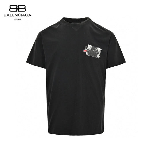 T-shirt graphique noir Balenciaga