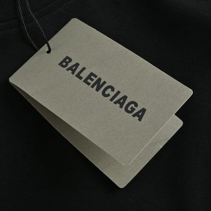 T-shirt noir Balenciaga à motif graphique