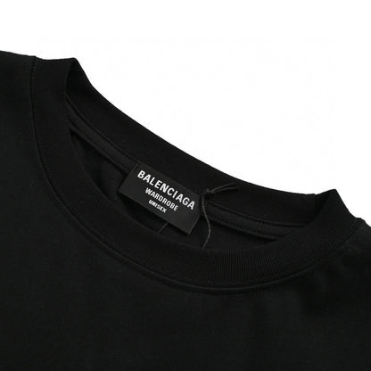T-shirt noir Balenciaga à motif montagne
