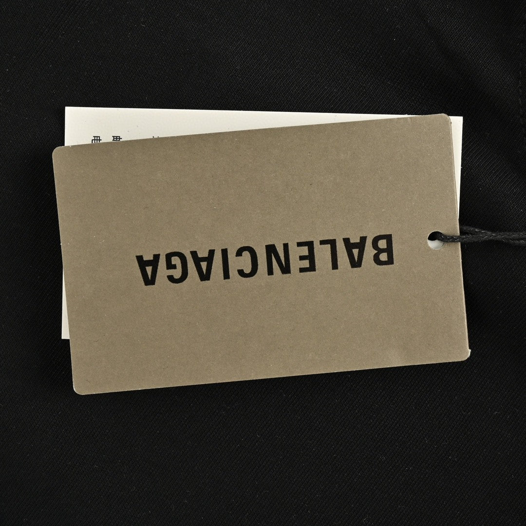 T-shirt Balenciaga à logo bleu (noir)