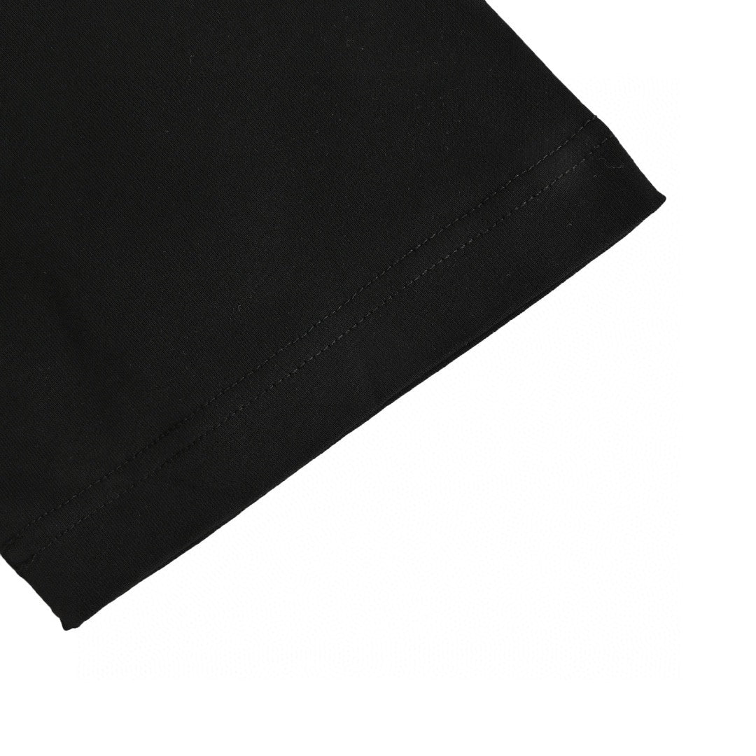 T-shirt Balenciaga à logo « BB » craquelé (noir)