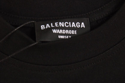 T-shirt noir Balenciaga avec noms de designers