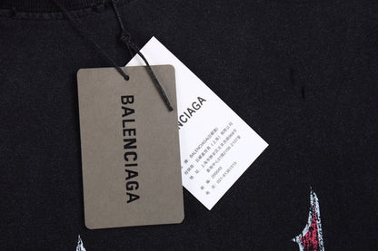 T-shirt Balenciaga Devil's Eiffel Tower noir