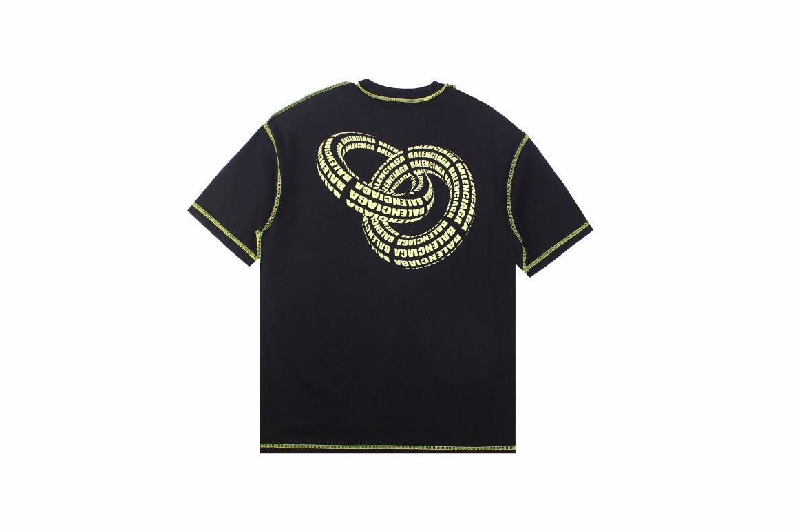 T-shirt Balenciaga Digital Age Logo - Noir