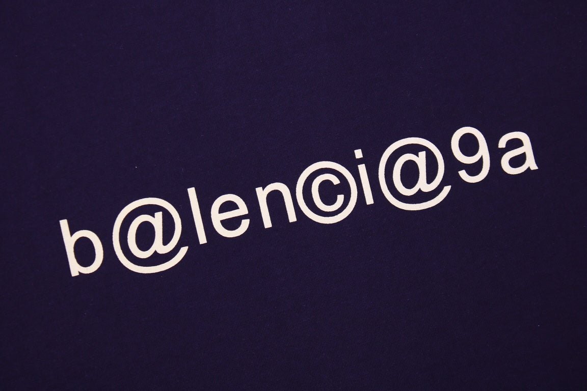 T-shirt Balenciaga Digital Age Logo - Noir