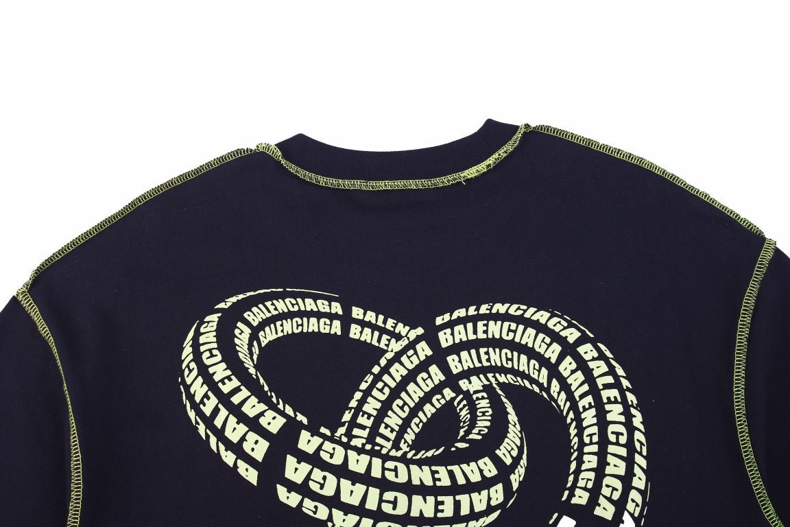 T-shirt Balenciaga Digital Age Logo - Noir