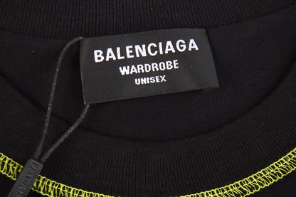 T-shirt Balenciaga Digital Age Logo - Noir