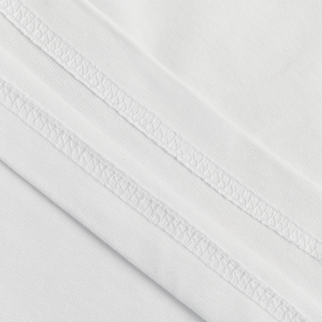 T-shirt Balenciaga à logo déformé (blanc)