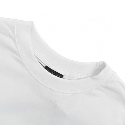 T-shirt Balenciaga à logo déformé (blanc)