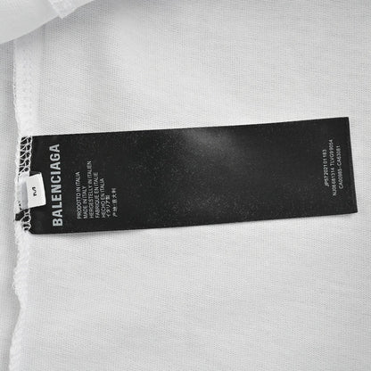 T-shirt Balenciaga à logo déformé (blanc)