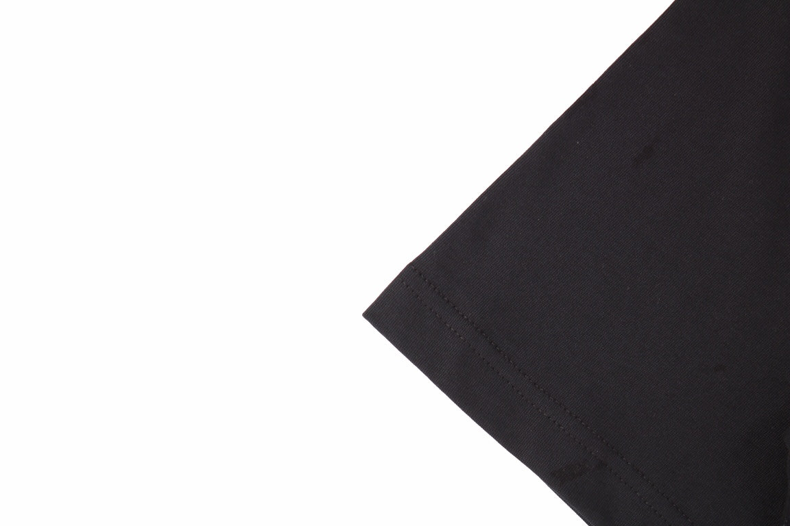 T-shirt Balenciaga à logo vieilli noir