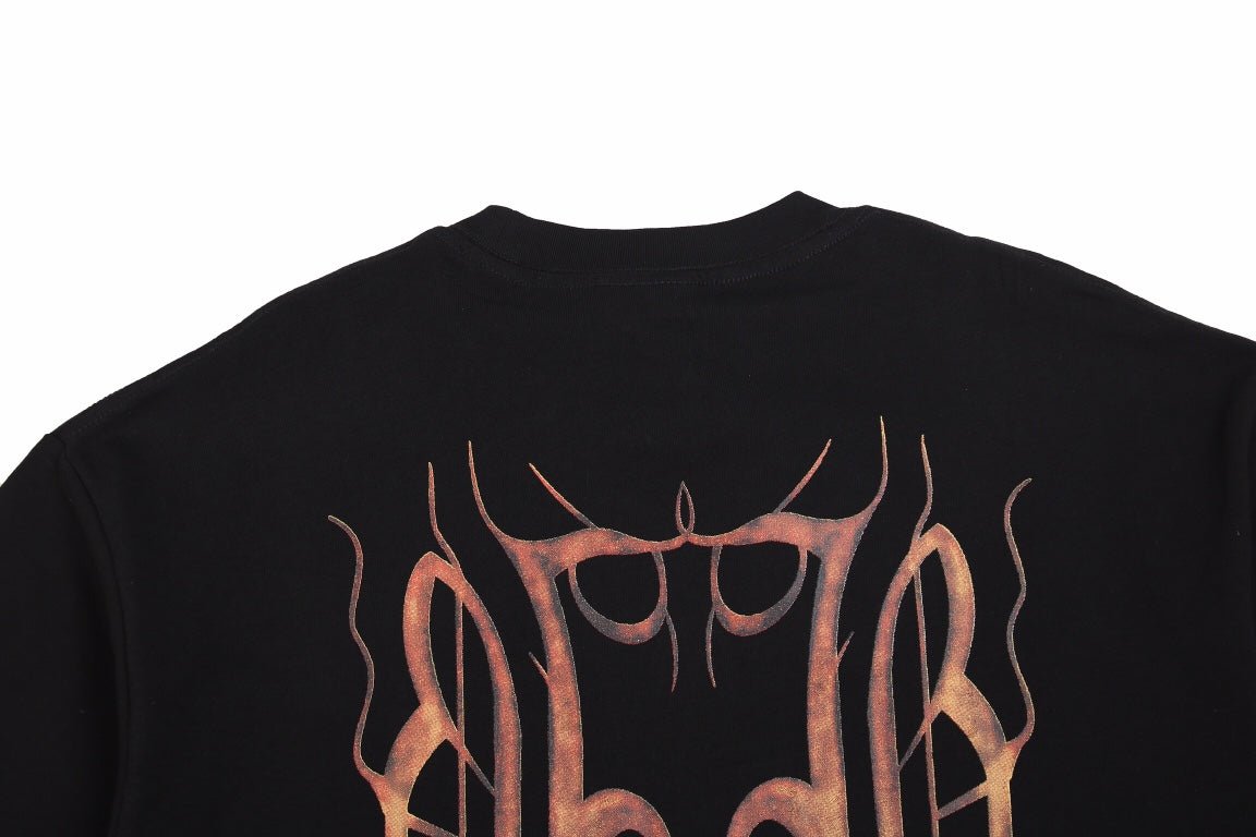 T-shirt Balenciaga à double logo B noir