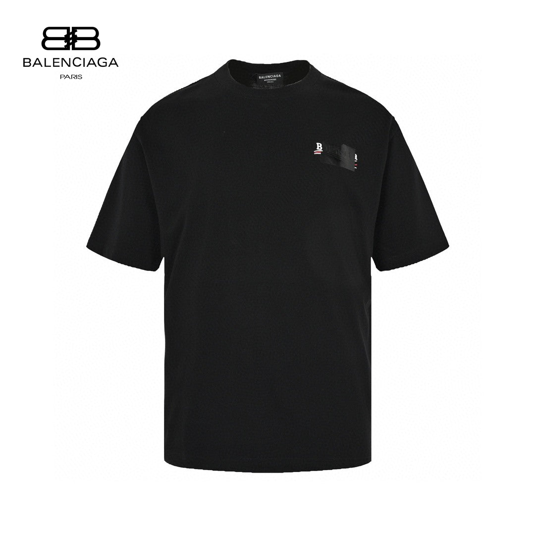T-shirt Balenciaga avec logo brodé (noir)