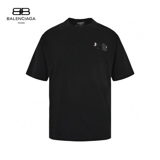 T-shirt Balenciaga avec logo brodé (noir)
