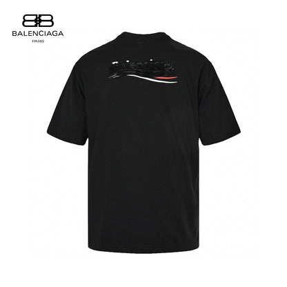 T-shirt Balenciaga avec logo brodé (noir)