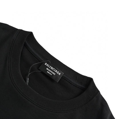 T-shirt Balenciaga avec logo brodé (noir)