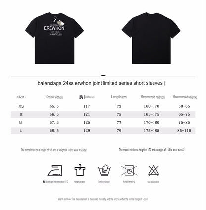T-shirt Balenciaga Erewhon (noir)