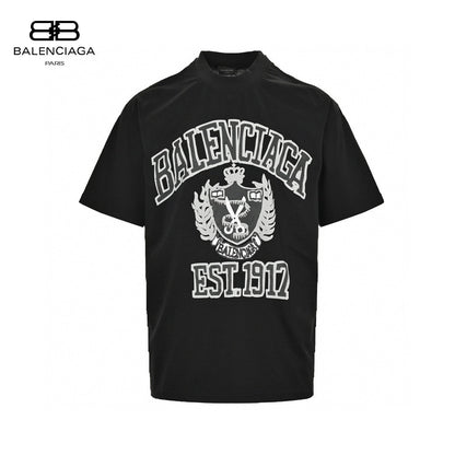 T-shirt Balenciaga Est. 1917 à blason (noir)