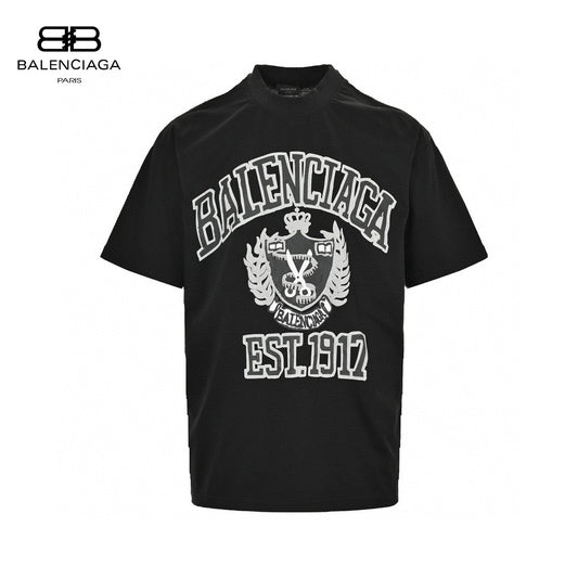 T-shirt Balenciaga Est. 1917 à blason (noir)