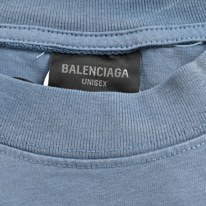 T-shirt Balenciaga à logo flamme (bleu)
