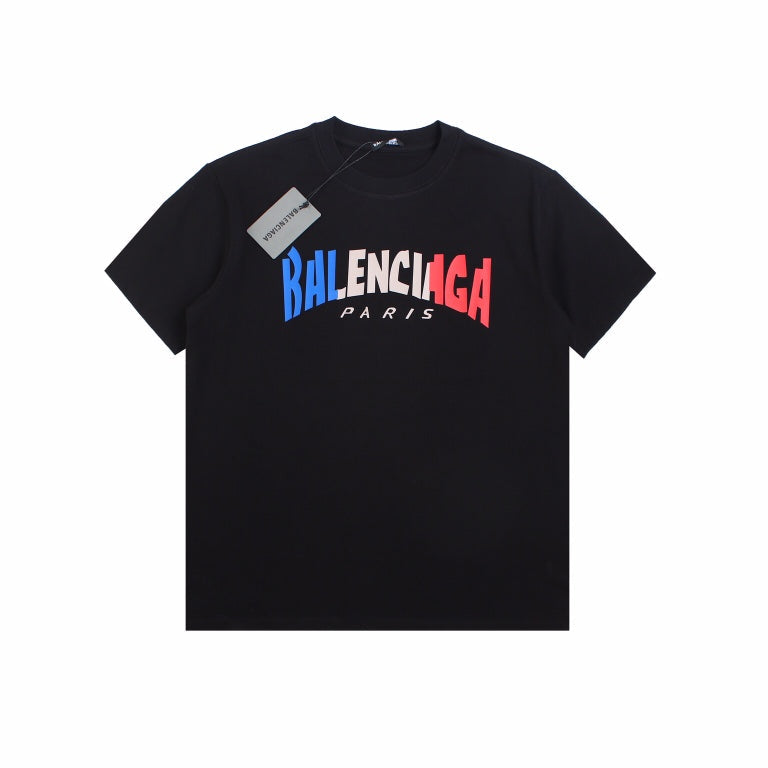 T-SHIRT BALENCIAGA FRANCE À LOGO DÉGRADÉ