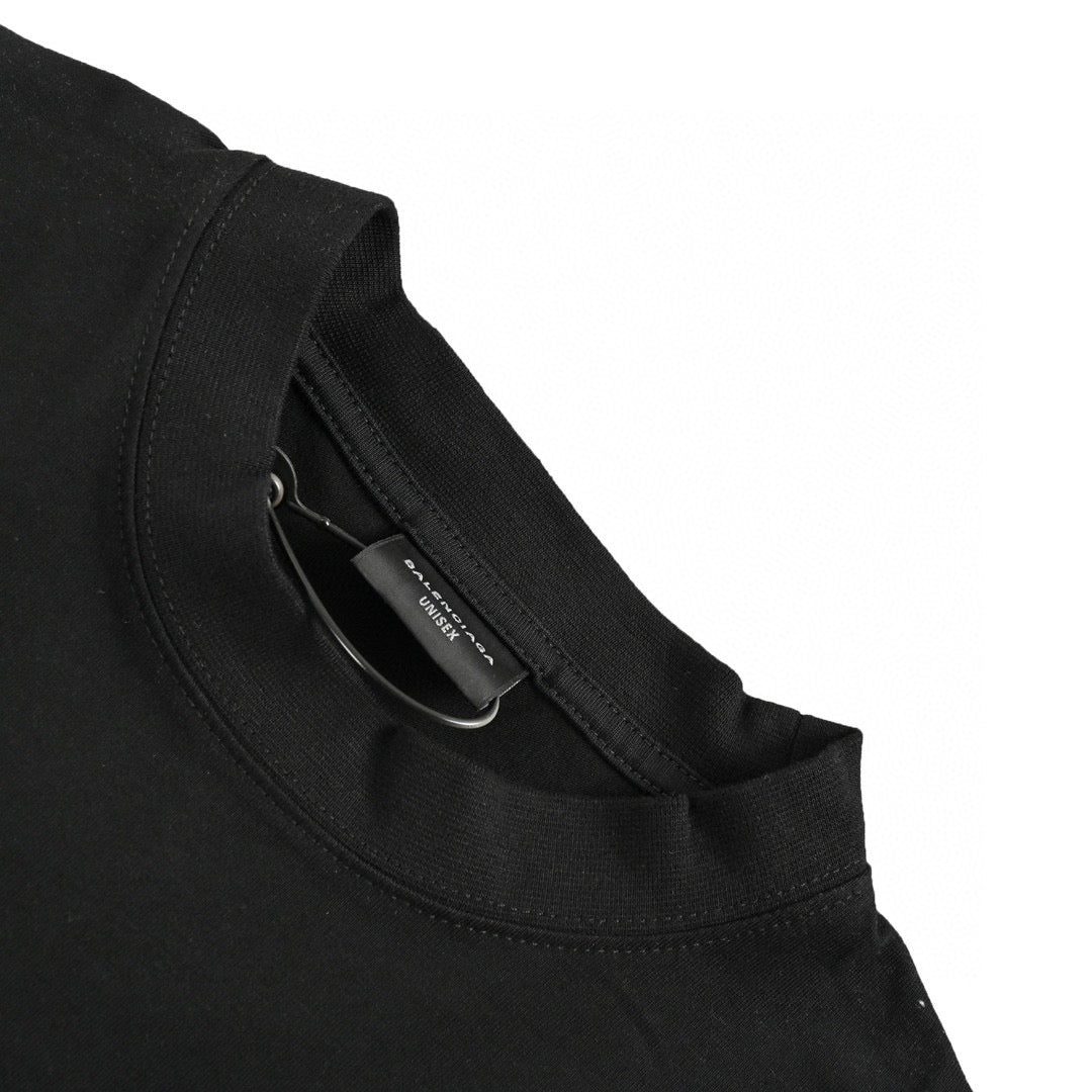 T-shirt Balenciaga à logo gothique (noir)