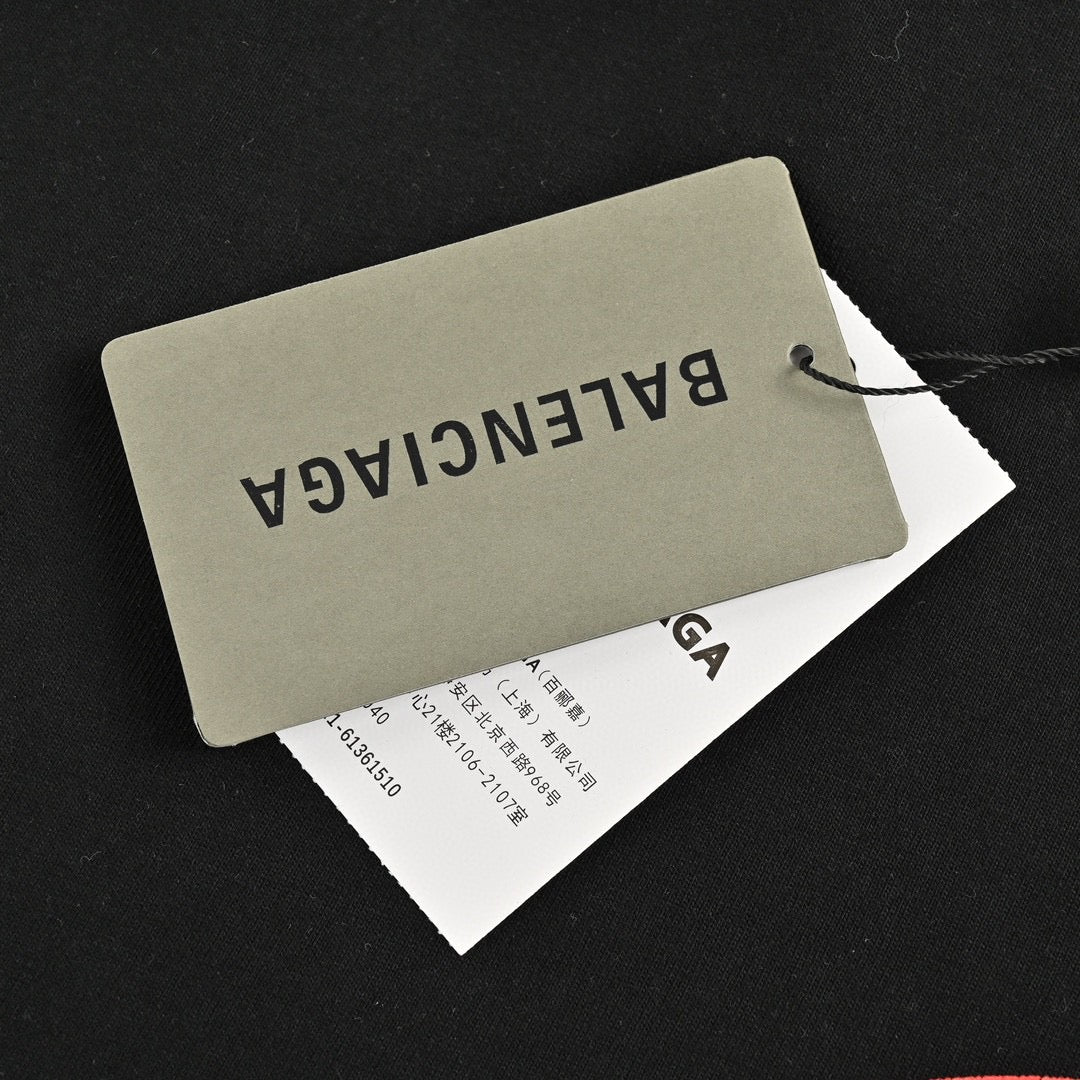 T-shirt Balenciaga à logo gothique (noir)