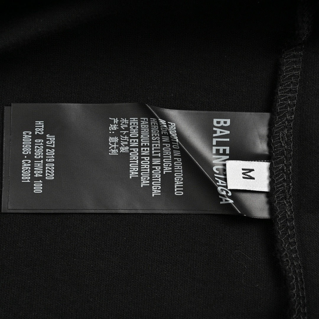 T-shirt Balenciaga à logo gothique (noir)