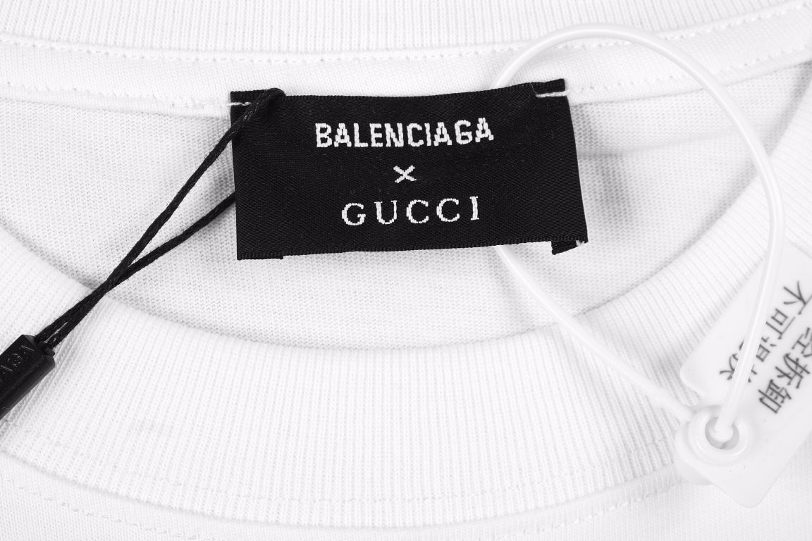 T-shirt Balenciaga à logo gothique - Blanc
