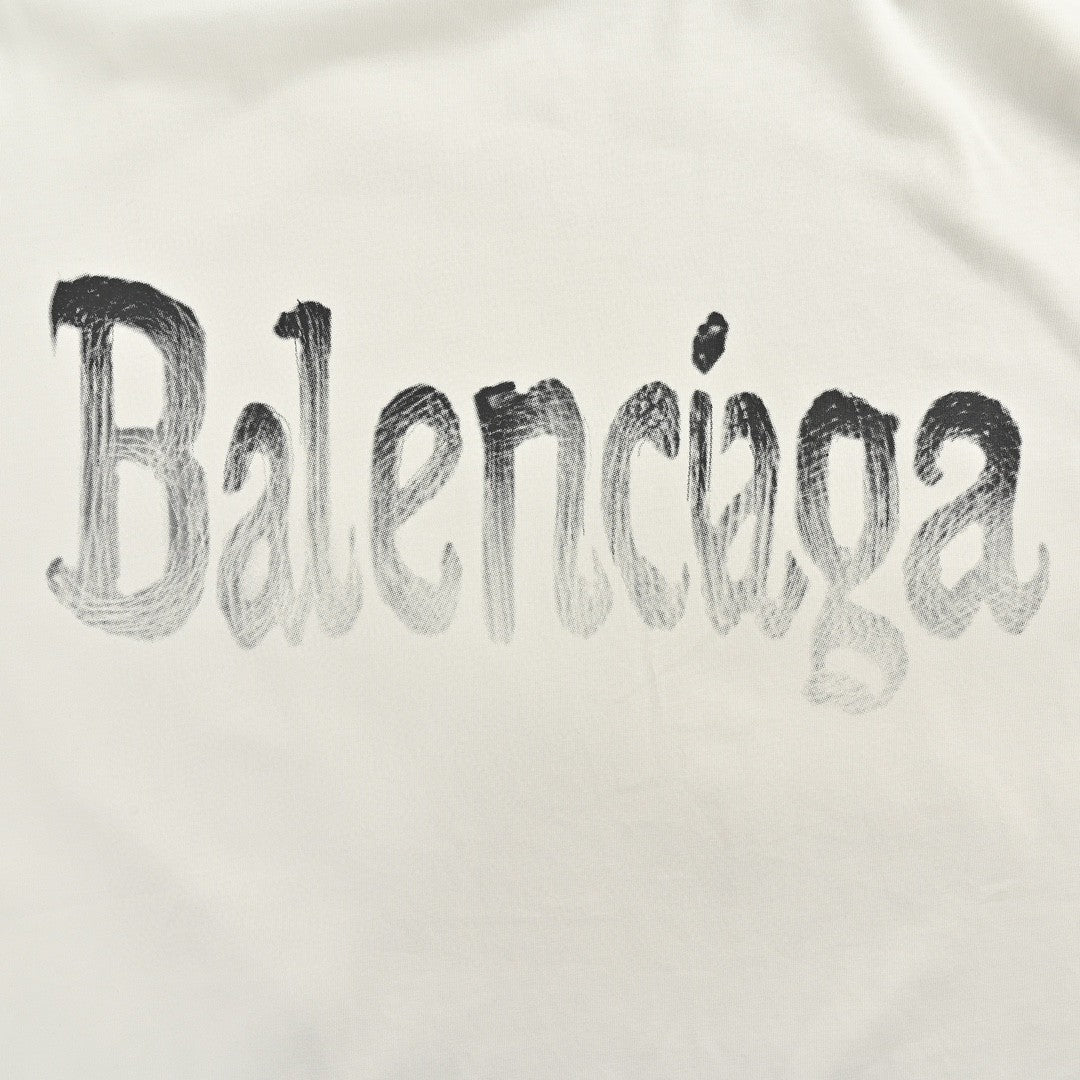 T-shirt Balenciaga à logo dégradé